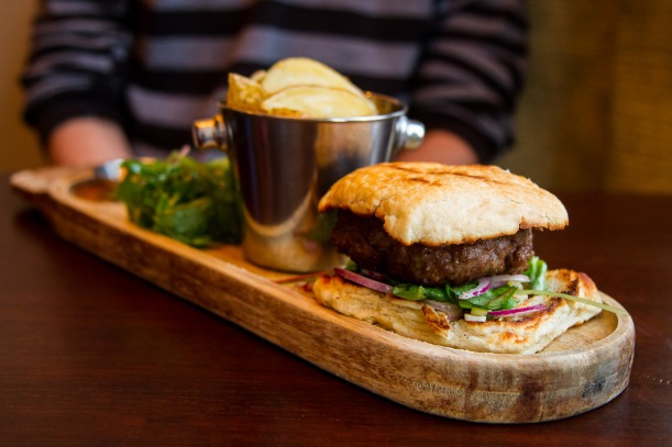 MacDuff's Scottish Handmade Beef Burger with Handcut Chips and Smoked Papriki Aioli - £9.50